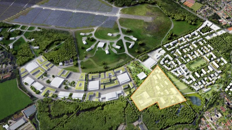 Part of the airfield in Oldenburg is being developed as a “real-world laboratory” in which the residents will predominantly meet their energy requirements from locally generated energy.