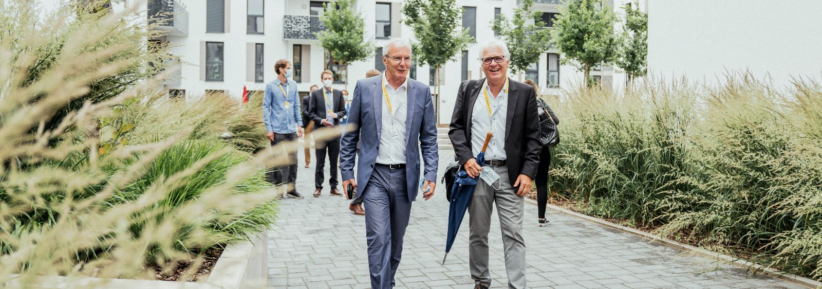 Making the “Neue Weststadt” project possible: Lord Mayor of Esslingen Dr. Jürgen Zieger (left) and project leader Professor Manfred Fisch from the Steinbeis Innovation Center energieplus.