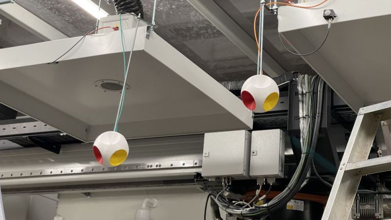 Im Projekt entwickelte 3D-Luftströmungssensoren im Einsatz in einer der Testumgebungen 