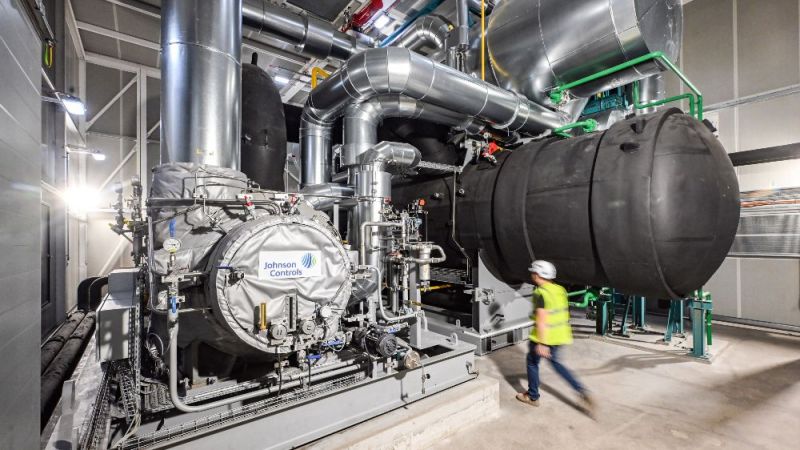 Large-scale heat pump at the EnBW power plant in Stuttgart-Münster