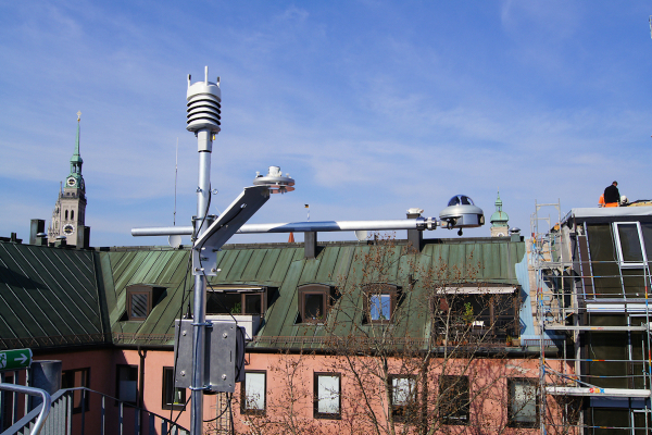 Weather data is recorded by a weather station installed specifically for monitoring