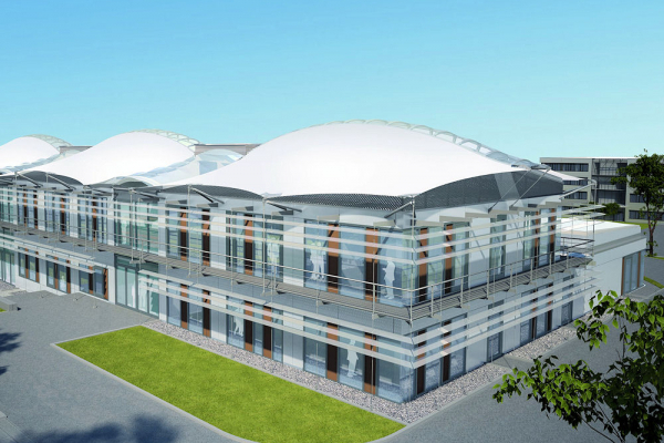 Visualisation of the planned research building 