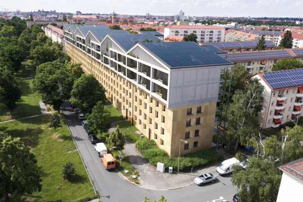 Rendering der Aufstockung für ein Bestandsgebäude in Nürnberg © levelup / SDE 21/22
