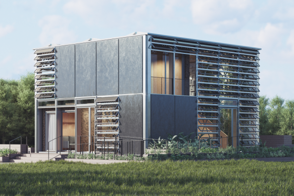 Rendering of the building prototype in Wuppertal