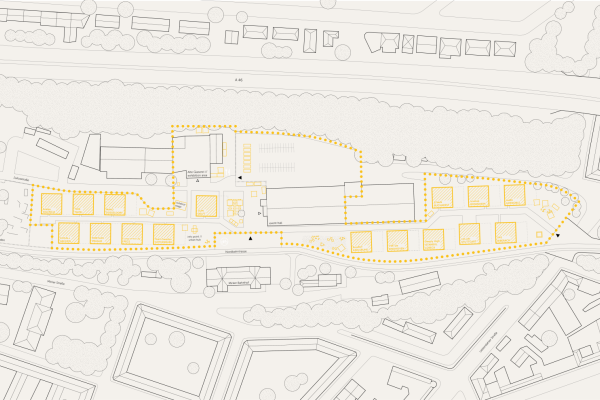 The site plan of the Solar Campus in Wuppertal